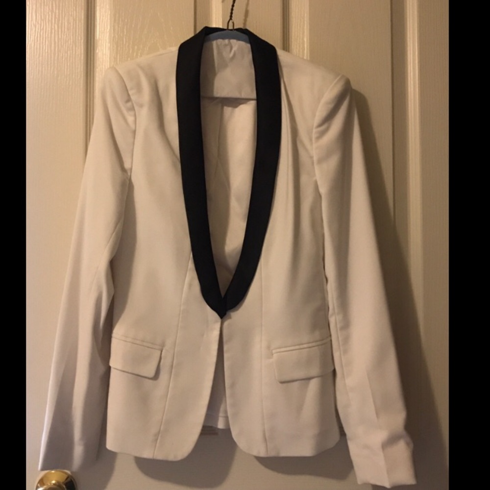 Bardot Black & Ivory Tuxedo Jacket